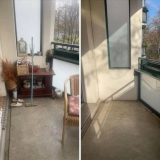 Wohnungsaufloesung-Berlin-Balkon-raeumen-Regal-Stuhl-entruempeln