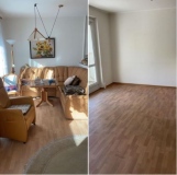 Wohnungsaufloesung-Berlin-Wohnzimmer-Eckcouch-Sessel-Teppich-3105-vorher-nachher