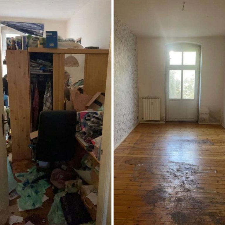 Messie-Wohnung-entrümpeln-berlin-schlafzimmer messie wohnungsräumung